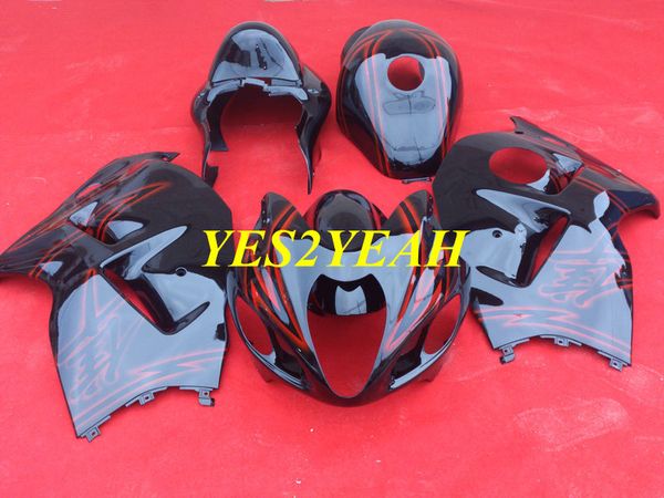 Обвес обтекатель для обтекателя SUZUKI Hayabusa GSXR1300 96 99 00 07 GSXR 1300 1996 2000 2007 Глянцевый черный обтекатель кузова + подарки SG34