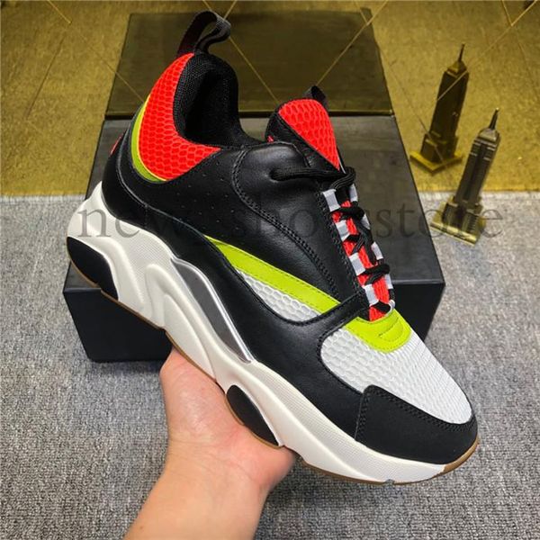 

men women designer canvas calfskin casual shoes sneaker fashion white pink 22 hommer technical knit mesh-up shoes chaussures, Black