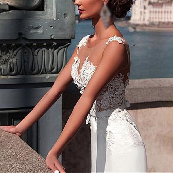

nice women white lace perspective deep v-neck dress for wedding party floor-length dress, Black;gray