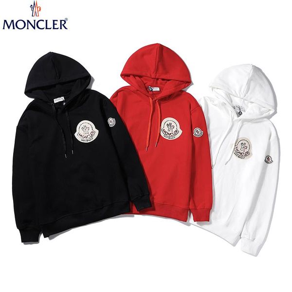 

2020 style classic hooded hoodie, men and women wear the same cotton pullover, black, white, red, size m - xxl postage free