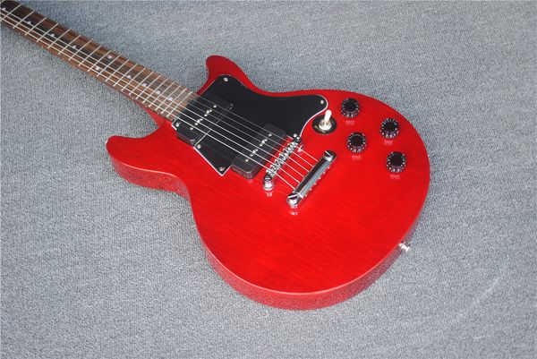 Fábrica de frete grátis loja personalizada nova qualidade de alta qualidade Red Custom Electric Guitar Guitarra Chrome Hardware