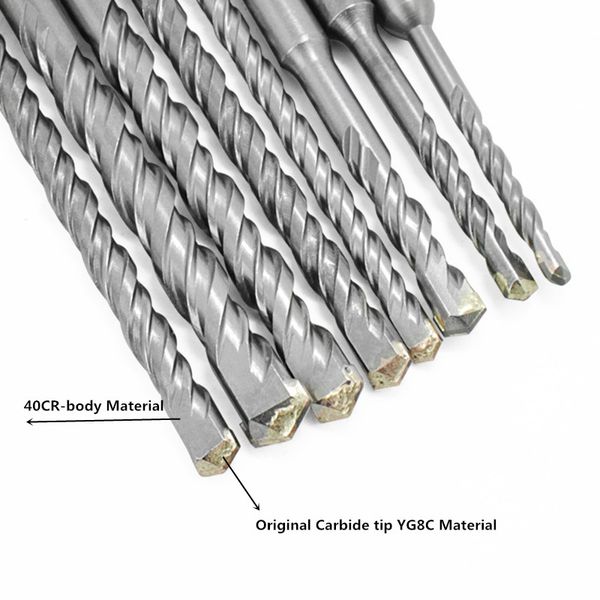 

8pc electric hammer sds plus drill bit set 5mm 6mm 8mm 10mm 12mm