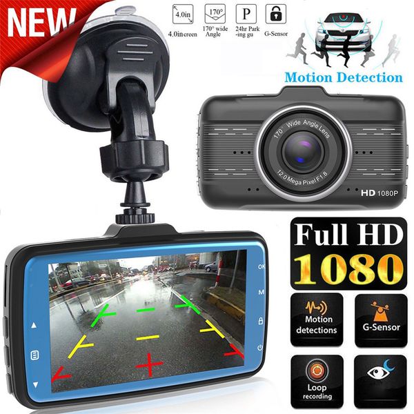 

car dvr cameras len 4.0 inch dashboard camera dual lens with rearview camera video recorder registrator driving dvr dash cam