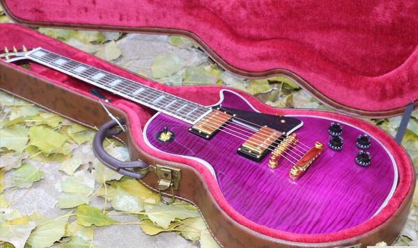 

fiery new arrival custom 1957 purple color electric guitar ing