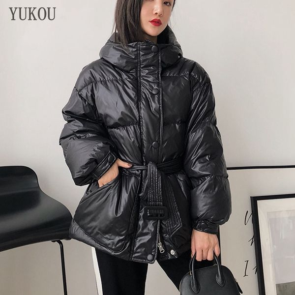 

sellers women duck down coats long fashion female white duck down jacket loose version windproof parka warm, Black