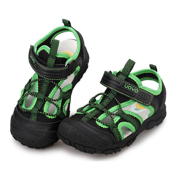 

boys beach shoes uovo brand closed toe toddler baby or kids summer sandals classical outdoor slip-resistant sports sandals 25-35, Black;red
