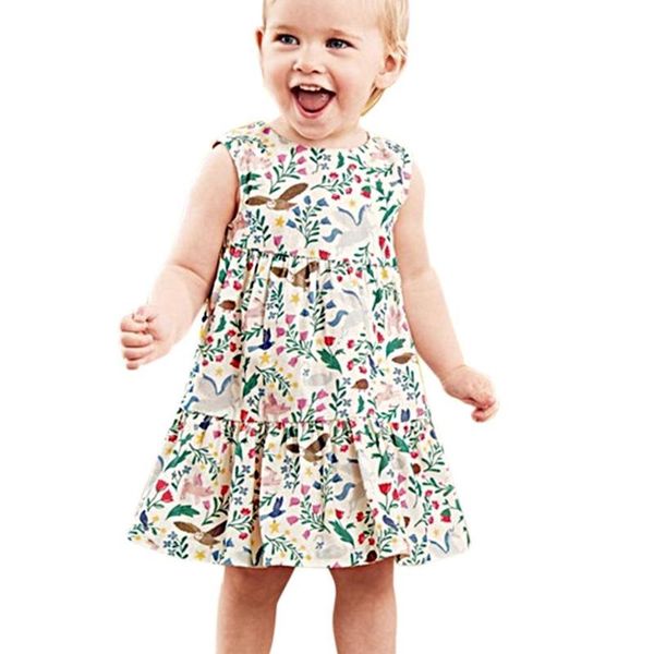 

summer baby girl sleeveless sweet dress toddler infant girls dresses clothes, Red;yellow