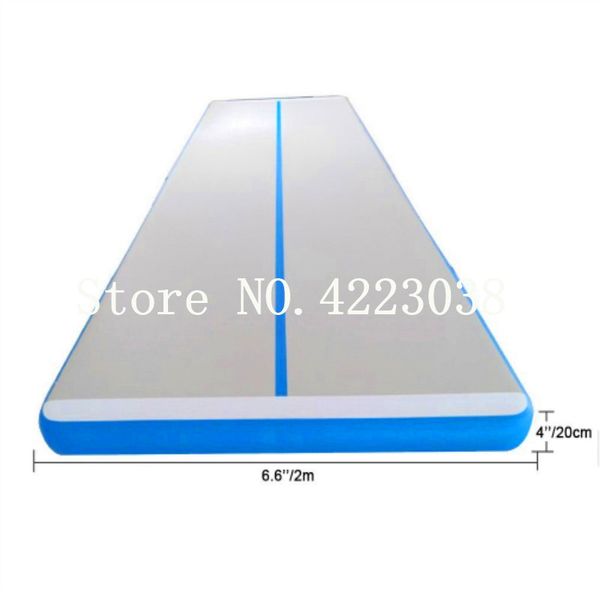 

rectangle 6m*2m inflatable gymnastics mattress gym tumble airtrack floor tumbling air track for sale