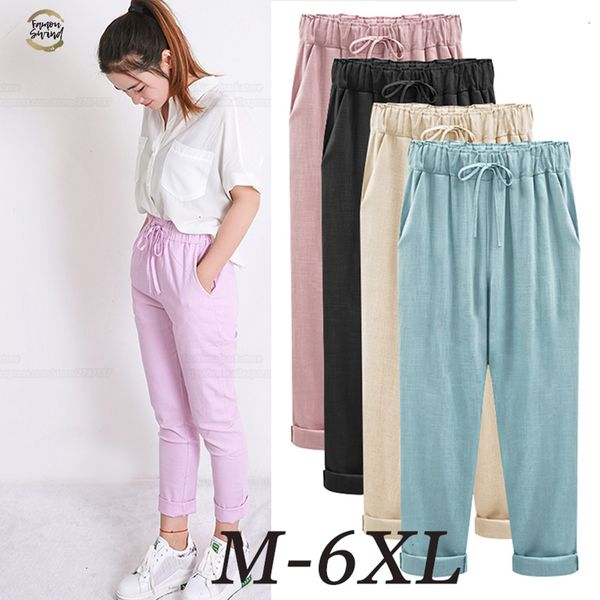 

harem summer pants womens high waist loose straight nine pant womens casual trousers large size 6xl ol pants womens slacks, Black;white
