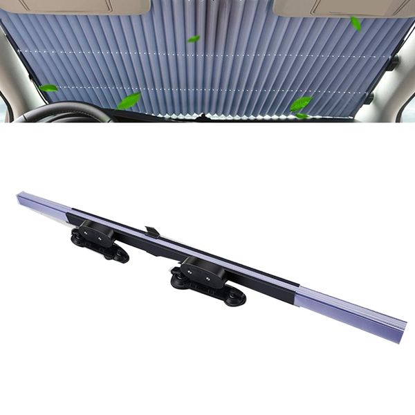 

car retractable sunshade car windshield sun shade easy to install and use, universal sunshade to keep your vehicle cool and dama