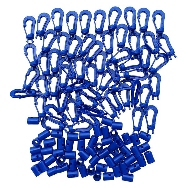 

60pcs plastic snap hook cord hooks shock cord hooks for diving 5cm