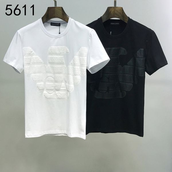 

2020 fashion embroidery designer t-shirt skateboard t-shirt men and women clothes cotton casual designer short sleeve, White