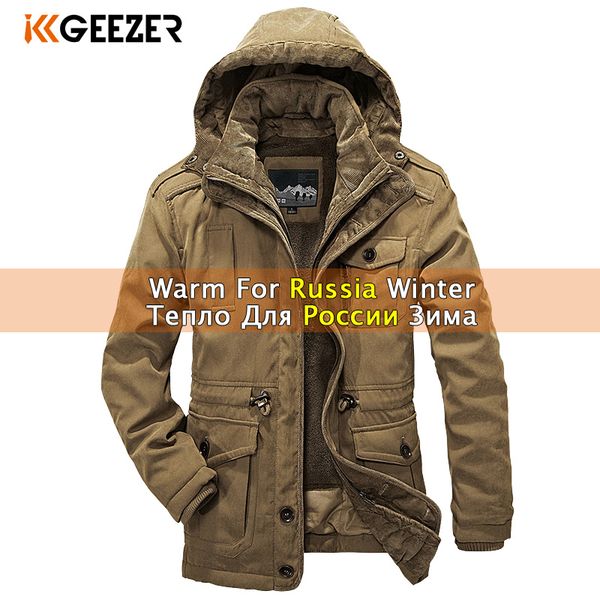 

winter jacket men parkas wool 2019 big size fleece cotton-padded warm waterproof thicken male heavy 2 in 1 coat, Tan;black