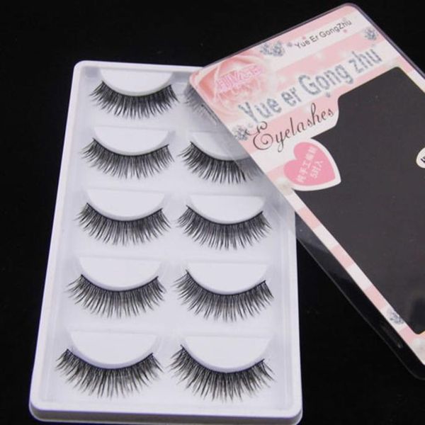 

5 pair natural look eye lashes voluminous attractive handmade eyelashes natural extension maquiagem long strip lashes c524
