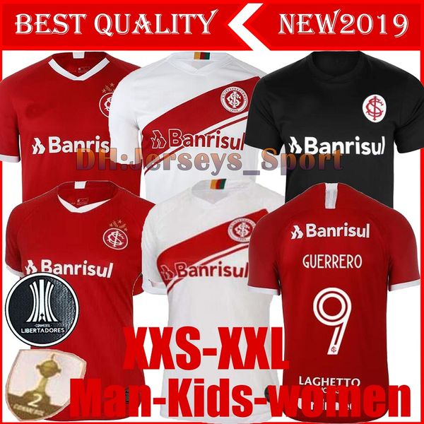 

2019 2020 internacional home soccer jersey red brazil kids women football shirt 19 20 damiao silva d'alessandro soccer shirt away guerr, Black;yellow