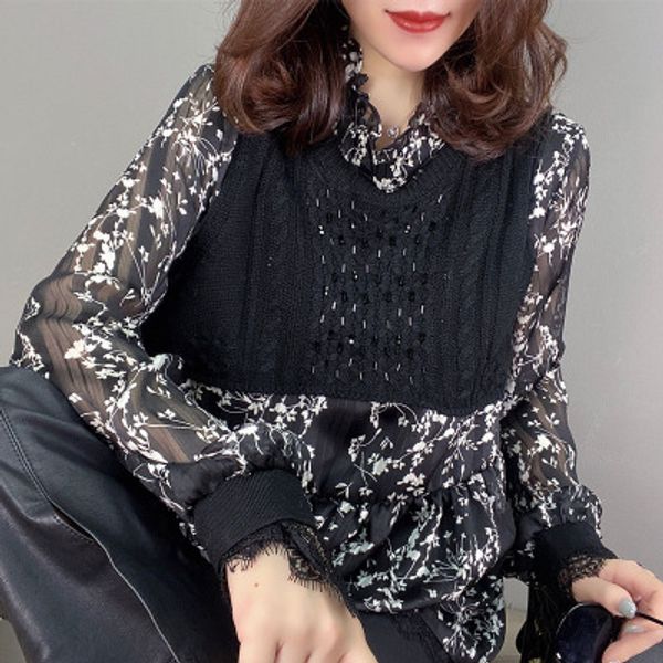 

silk spring summer long sleeve vintage casual work plus size designer t shirt for women casual knits fashion luxury, White