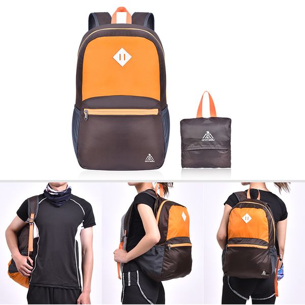 

15l waterproof foldable backpack super lightweight outdoor sports backpack camping hiking climbing rucksack travel folding bag