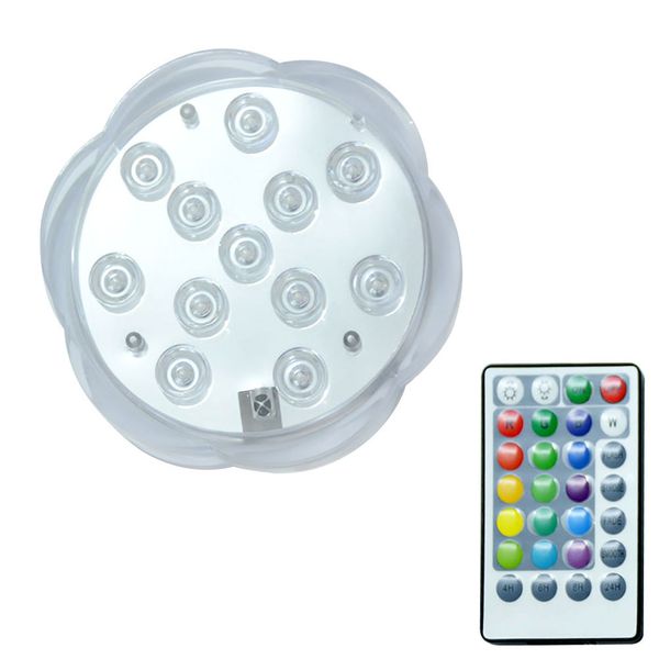 

led дистанционного управления rgb погружной свет работает от батареи подводный ночник лампы открытый ваза чаша garden party украшения