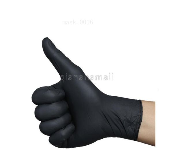 

100pcs stock in disposable nitrile gloves protective gloves universal household garden cleaning gloves with hipping