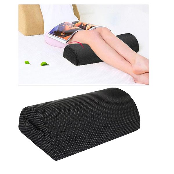 

2pcs foot rest cushion - comfortable memory foam pillow for office or airplane - ergonomic foot elevation padded for sofa or chair back