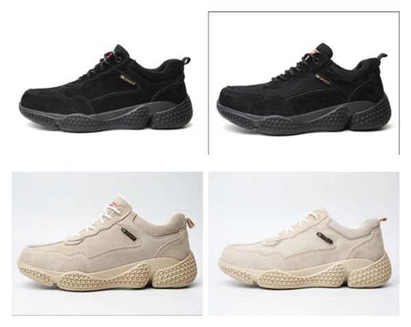 

safety shoes anti-smash anti-stab leather work shoes low cut non-slip special function shoes, Black;brown