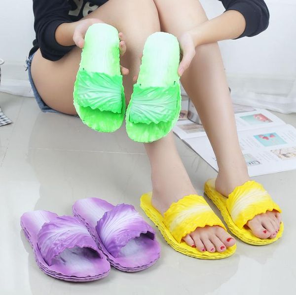 

summer children girls chinese cabbage pvc beach slippers couples non-slip flip flop 4colors 9sizes tx03, Black;grey