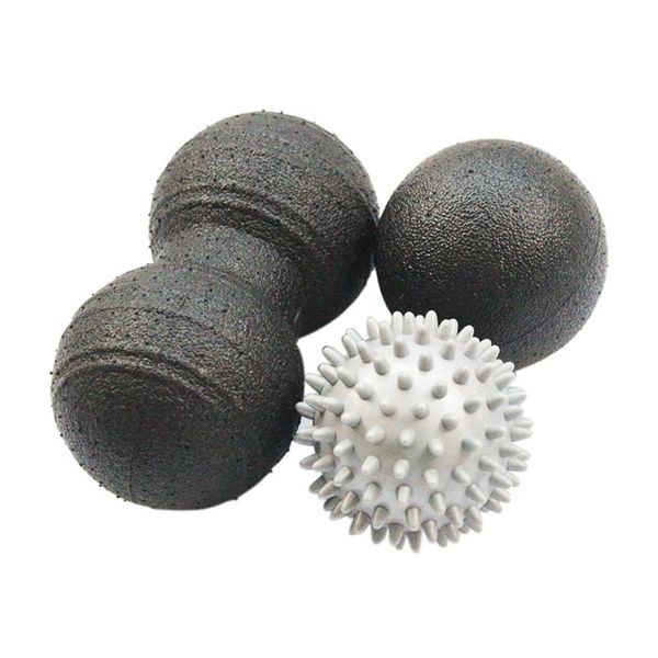 

epp bumpy spiky massage ball muscle relax equipment for deep tissue massage peanut ball glossy yoga set