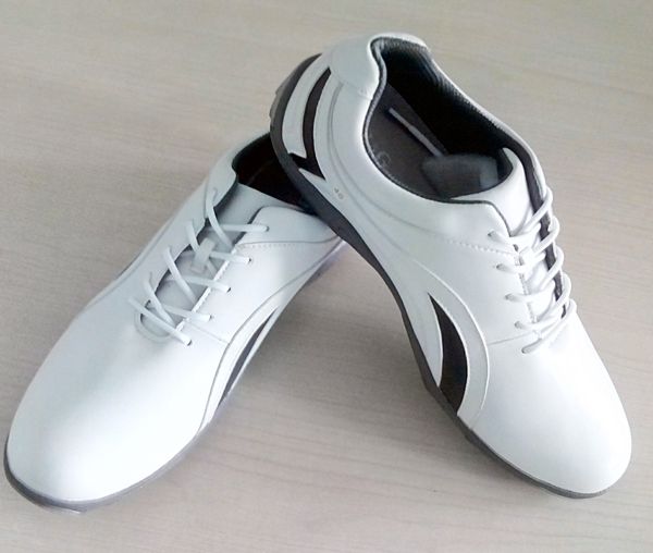 

b&g new technology material white men golf shoes