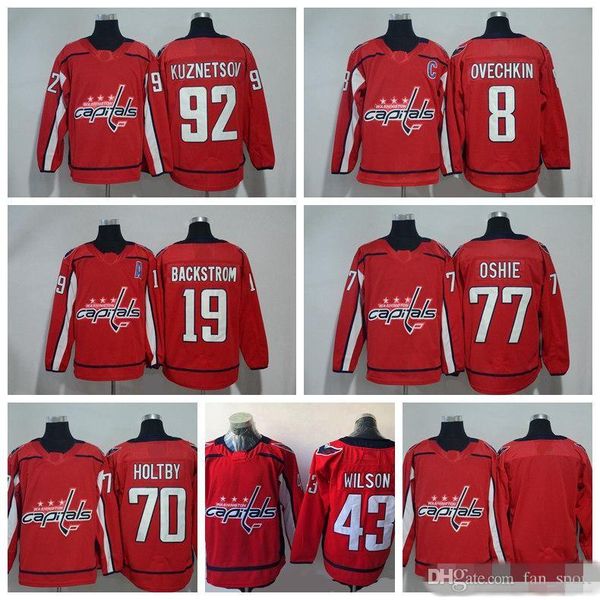 

2019 Stadium Series Washington Capitals 8 Alex Ovechkin 77 TJ Oshie 92 Evgeny Kuznetsov 70 Braden Holtby 19 Nicklas Backstrom Hockey Jerseys