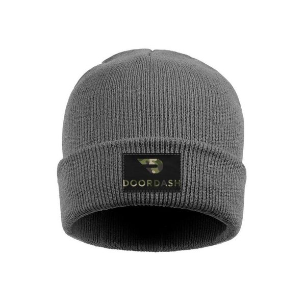 Doordash Black Camouflage Order Food Online Unisex Knit Cool Caps Does Doordash Accept Cash Logo Original Catering Apps Red Pike Breast Knit Cap
