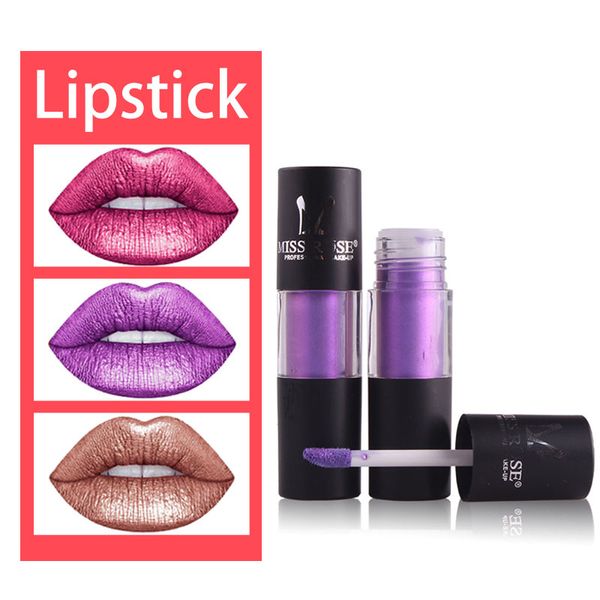 

12 colors women metallic lip glosses long-lasting non-stick cup lip glaze ladies fashion beauty makeup tool matte lipstick