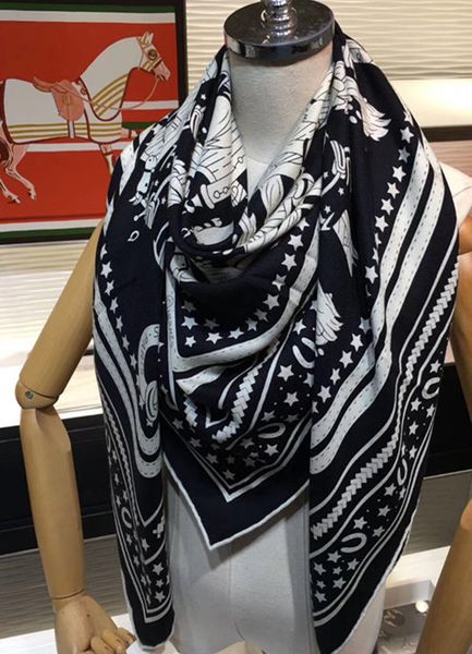 

2020 new arrival winter autumn colorful 70% cashmere 30% silk scarf 140*140 cm big warm shawl wrap for women lady girl, Blue;gray