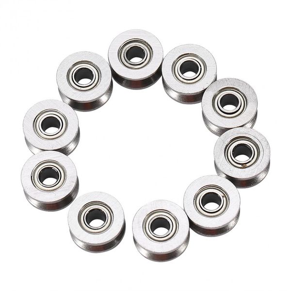 Freeshipping Axialkugellager 100 Stück U624ZZ U-Rillenkugellager-Führungsrolle für Schienenstrang-Linearbewegungssystem 4 * 13 * 7 mm