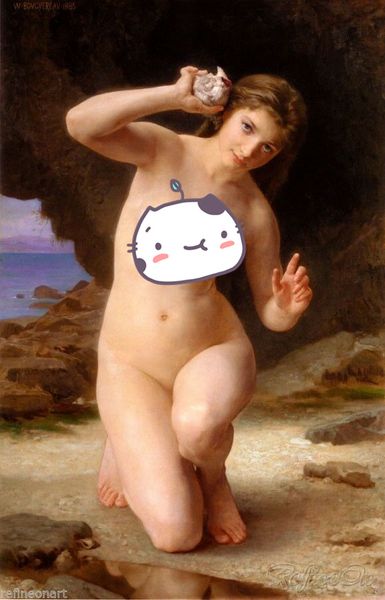 

adolphe william bouguereau woman with seashell home wall art handpainted &hd print oil painting on canvas wall art canvas pictures 190827