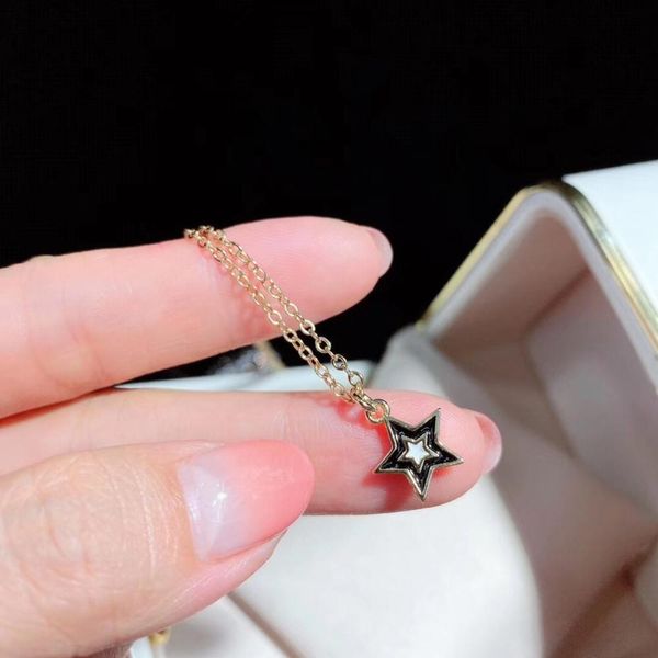 

st030 multicolor epoxy necklace stars shape necklace gold electroplated fashion jewelry for women, Silver