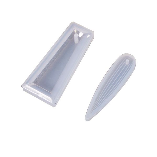 

trapezoid leaves pendant silicone resin molds uv epoxy resin craft casting jewelry pendant earring charm making tools