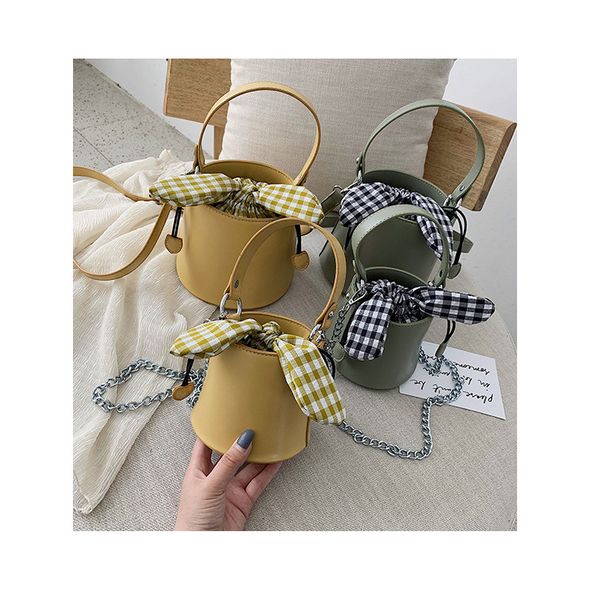 

mini bucket bag female 2019 new korean fashion chain small bag french small foreign gas portable messenger bag