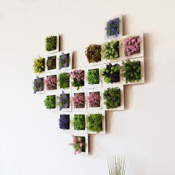 

искусственный цветок сочной завод висячие wall art рамка гостиная home decor