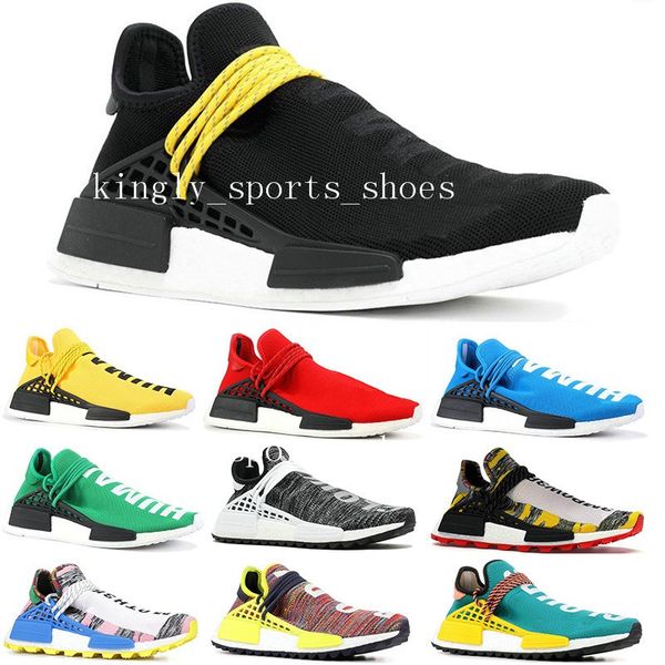 

new human race hu trail pharrell williams running shoes for mens womens nerd black cream orange red mens trainer runner sneakers 36-45 b8