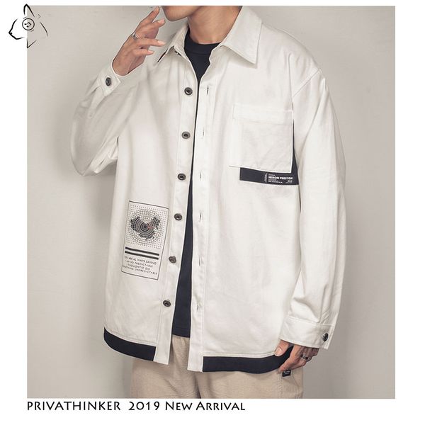 

2019 men woman autumn cotton jackets 2019 mens oversize loose jackets male print streetwear clothes, Black;brown
