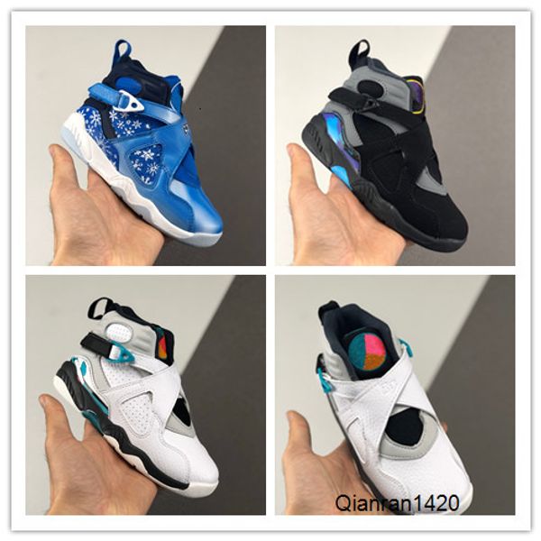

children sports shoes 2020 new black white blue 8s viii kids basketball shoes girl boy outdoor trainers size 25-35