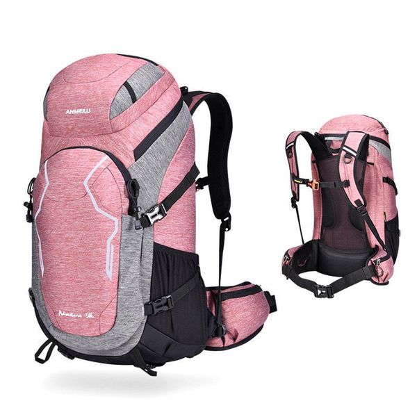 

anmeilu 50l waterproof bicycle backpack outdoor camping hiking climbing bags with rain cover