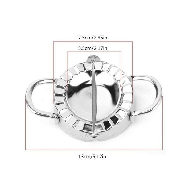 

dumpling maker 2 pcs stainless steel dumpling mold and dough press for home kitchen,stainless steel dough press dumpling pie r fruit veget
