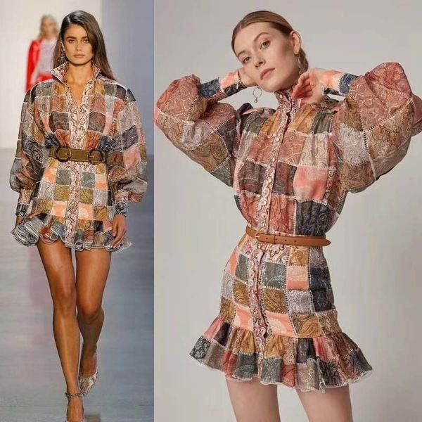 

женщины одежда 2019 элегантный silm платье мода lingge печать обертка платье вадим длинный рукав офис wonen одежда, Black;pink