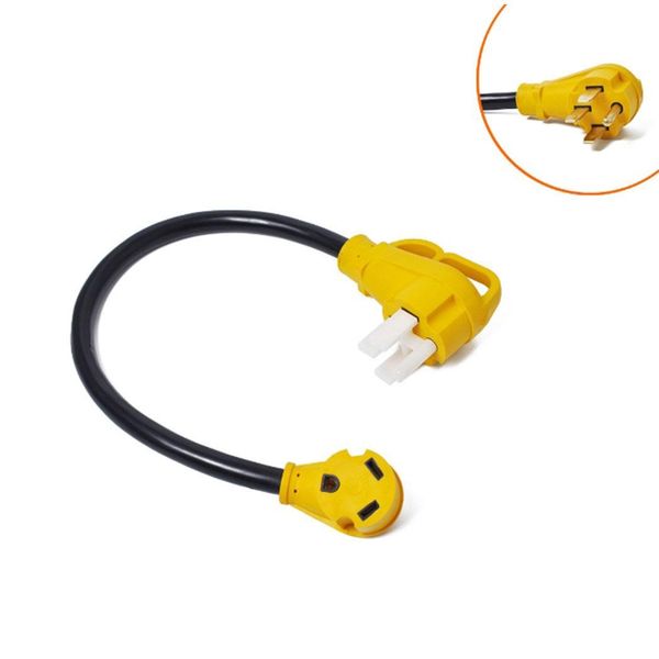 

car accessories power converter 30a male yellow to 50a 125v us female about 60 cm adapter 10awg cable