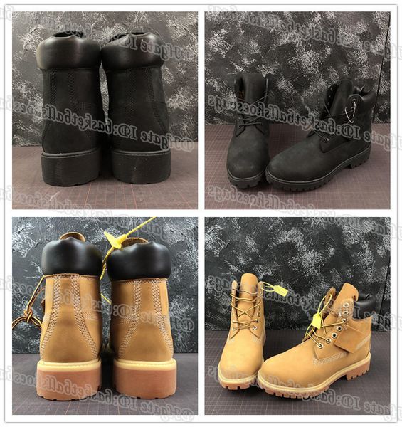 

martin boot classic premium wheat 6in waterproof nubuck high-fashion chestnut triple black men women military worker boots