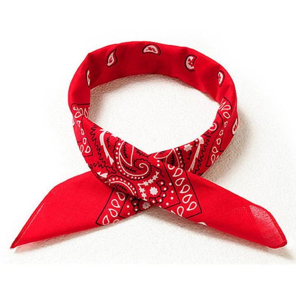 

cycling bandana scarf large vintage style printed seamless cotton headband head wrap kerchief, Black