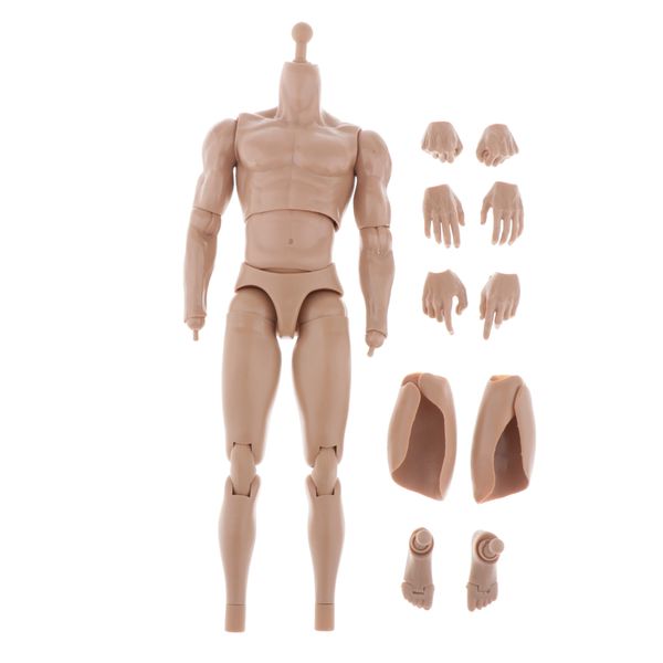

1/6 scale narrow shoulder action figure male muscular body, fit for ht, verycool, ttl, oy, play, phicen head sculpt