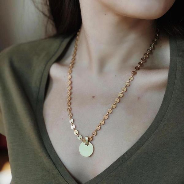 

gulce dereli, circle charm bead chain necklace, chain necklace, gift box, gold/silver plated