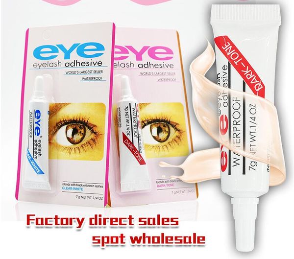 EyeLash Adhesive Eye cílios Cola Preto Branco Maquiagem À Prova D 'Água Cílios Postiços Adesivos Cola Branco E Preto Disponível